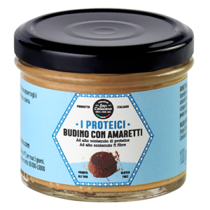 Budino con amaretti proteico