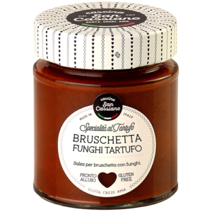 Bruschetta pomodoro, funghi e tartufo