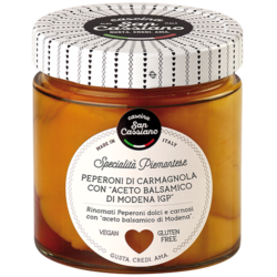 Peppers from Carmagnola with “Balsamic vinegar of Modena P.G.I.”