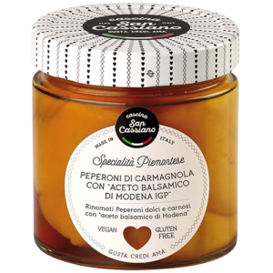 Peperoni di Carmagnola con "Aceto Balsamico di Modena I.G.P."