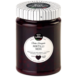 Mirtilli neri sciroppati