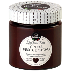 Crema di pesca e cacao