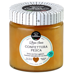 Confettura di pesca con stevia