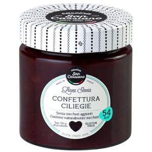 Confettura di ciliegie con stevia