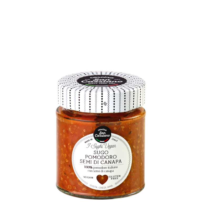 Sugo di pomodoro con semi di canapa