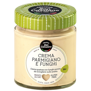 Crema con Parmigiano Reggiano e funghi Porcini biologica