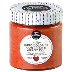 Sugo Dolomiti con Speck e Asiago D.O.P.