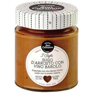 Sugo d'arrosto con vino Barolo D.O.C.G.