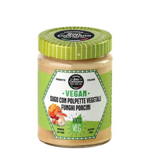 Sugo polpette vegetali Finghi porcini