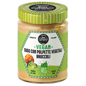 Sugo con polpette vegetali ai broccoli