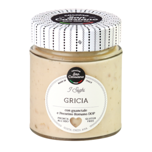 Sugo Gricia (con guanciale e Pecorino Romano D.O.P.)